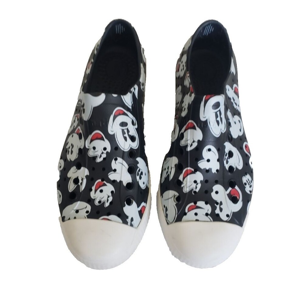 Native x Disney Jefferson Mickey Mouse All-Over Print Slip-On Shoes Sz M5 W7